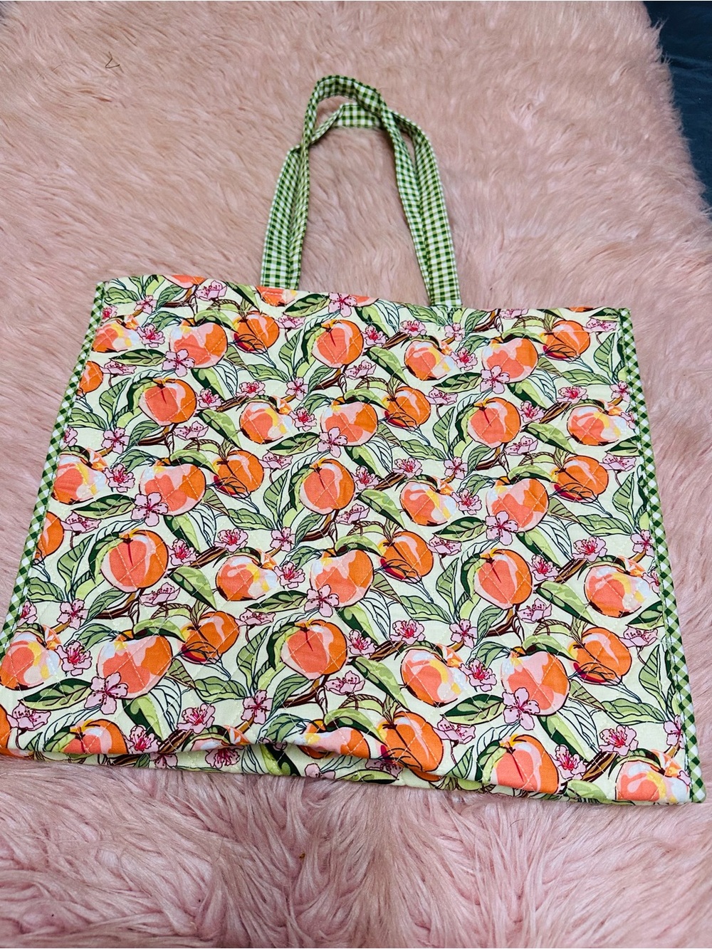 Vera Bradley x BBW Peach Garden Quilted Tote Bag Limited Edition NWT